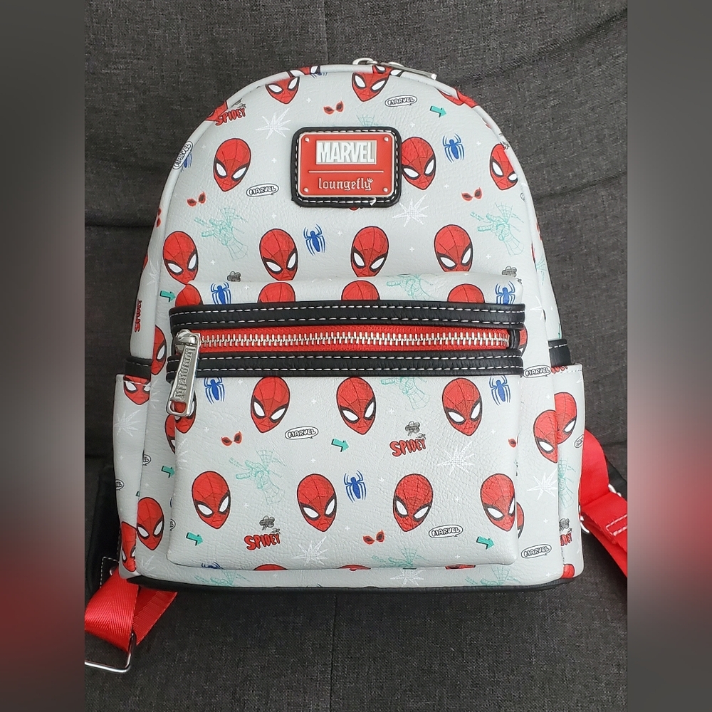 Loungefly Marvel Spider-Man Backpack - Red and White